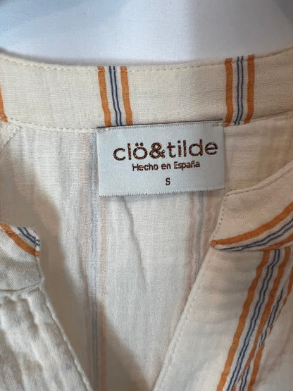CLÖ&TILDE. Blusa algodón rayas. T S