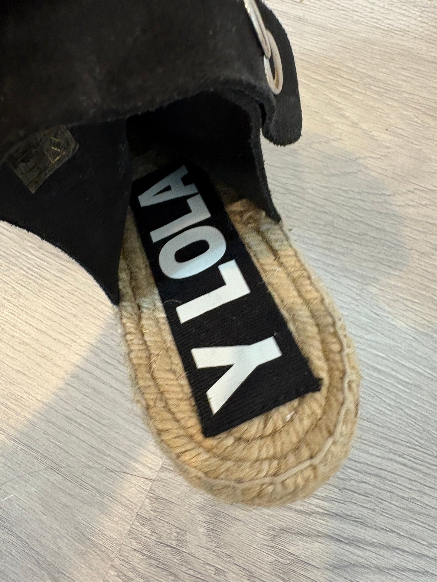 BIMBA Y LOLA. Alpargatas negras. T 38