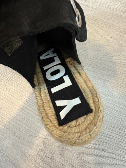 BIMBA Y LOLA. Alpargatas negras. T 38