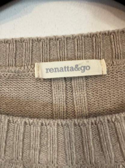 ZARA. Mustard textured back top. TS