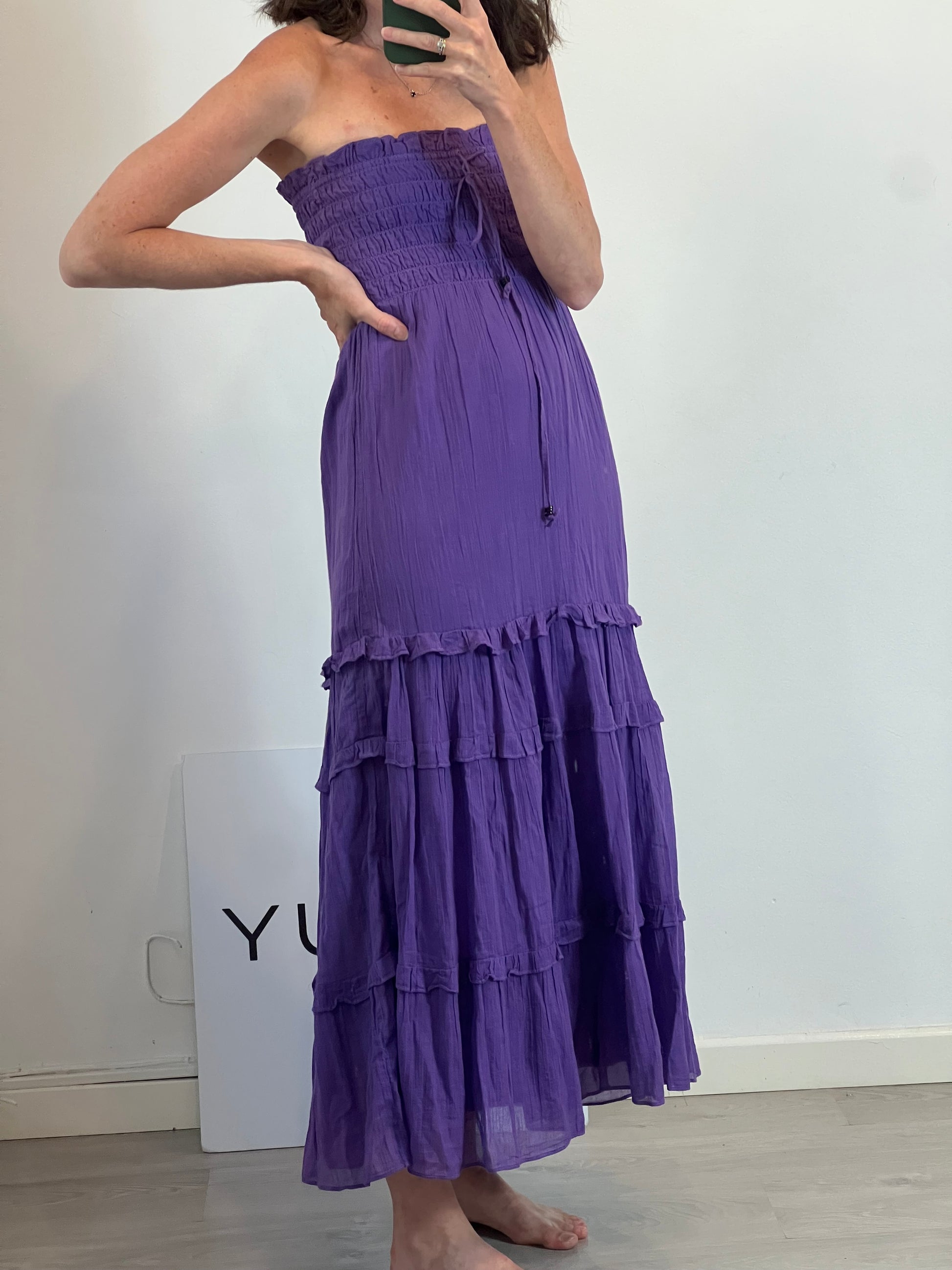 gap strapless dress GAP. Purple long dress T.xs – Hibuy market