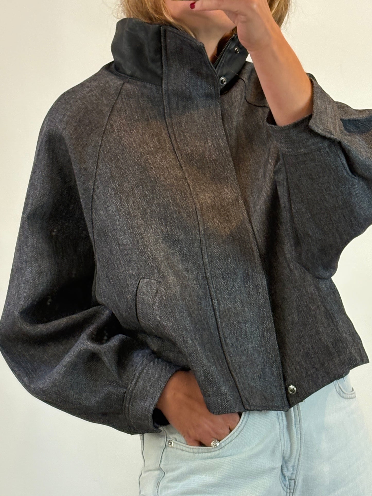 SCALPERS. Chaqueta bomber cuello contraste
