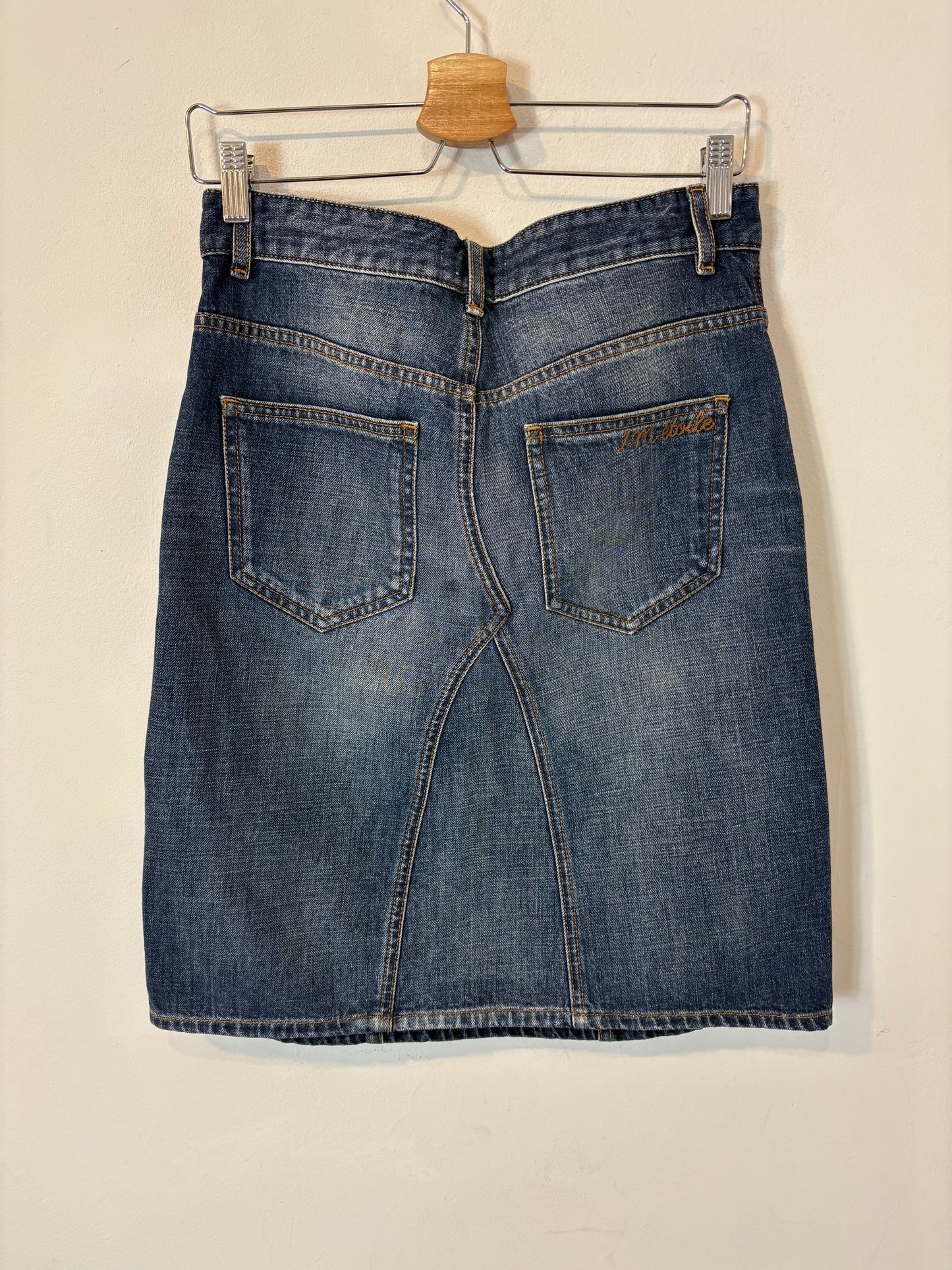 ISABEL MARANT. Falda midi denim abotonada