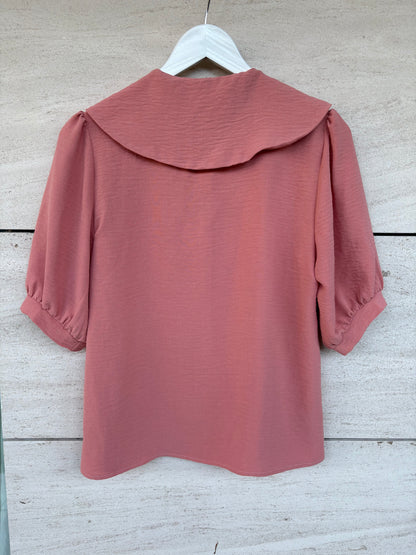KOTIDIANO. Blusa fluida salmón