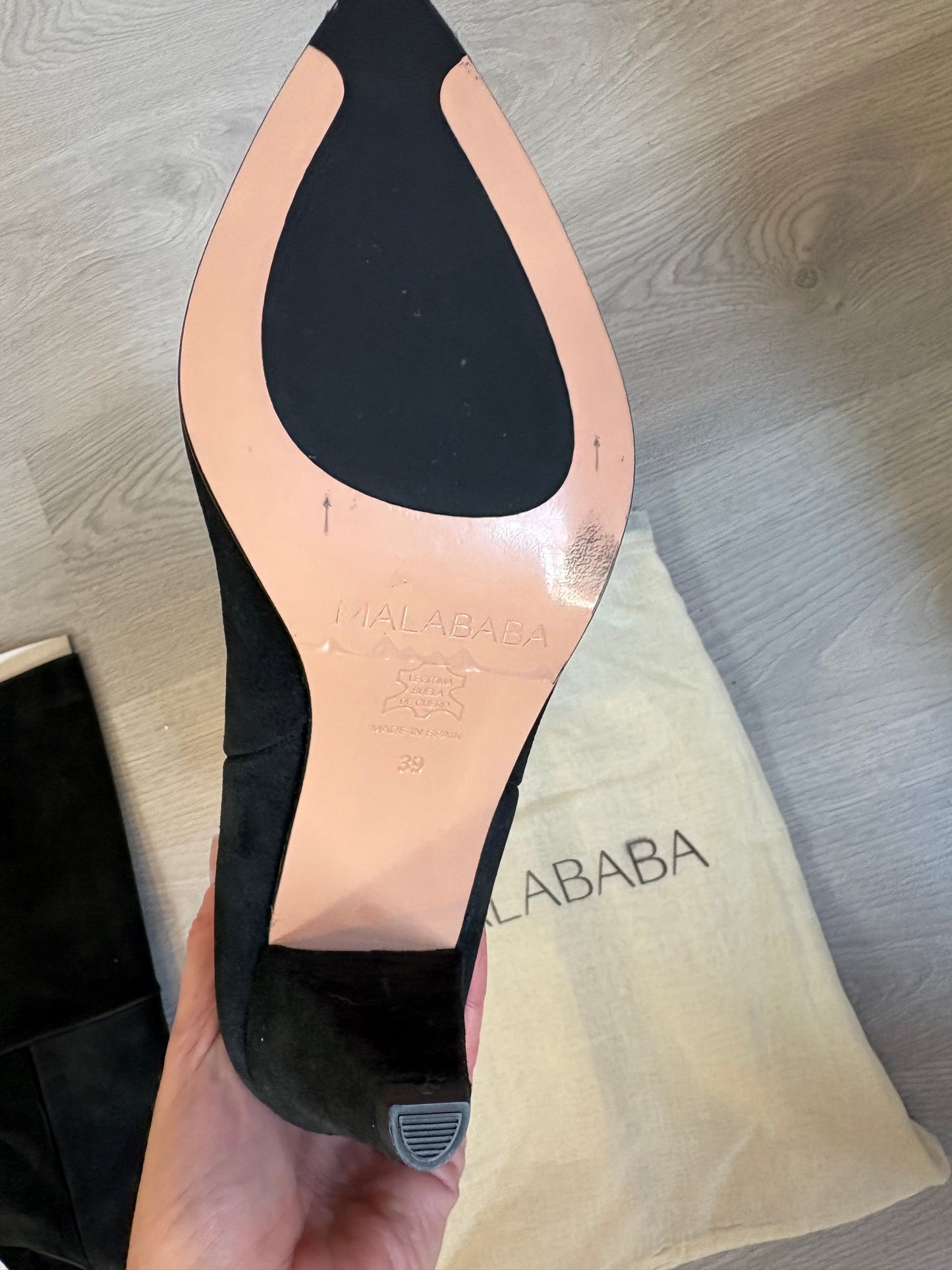 MALABABA. Botas altas negras piel
