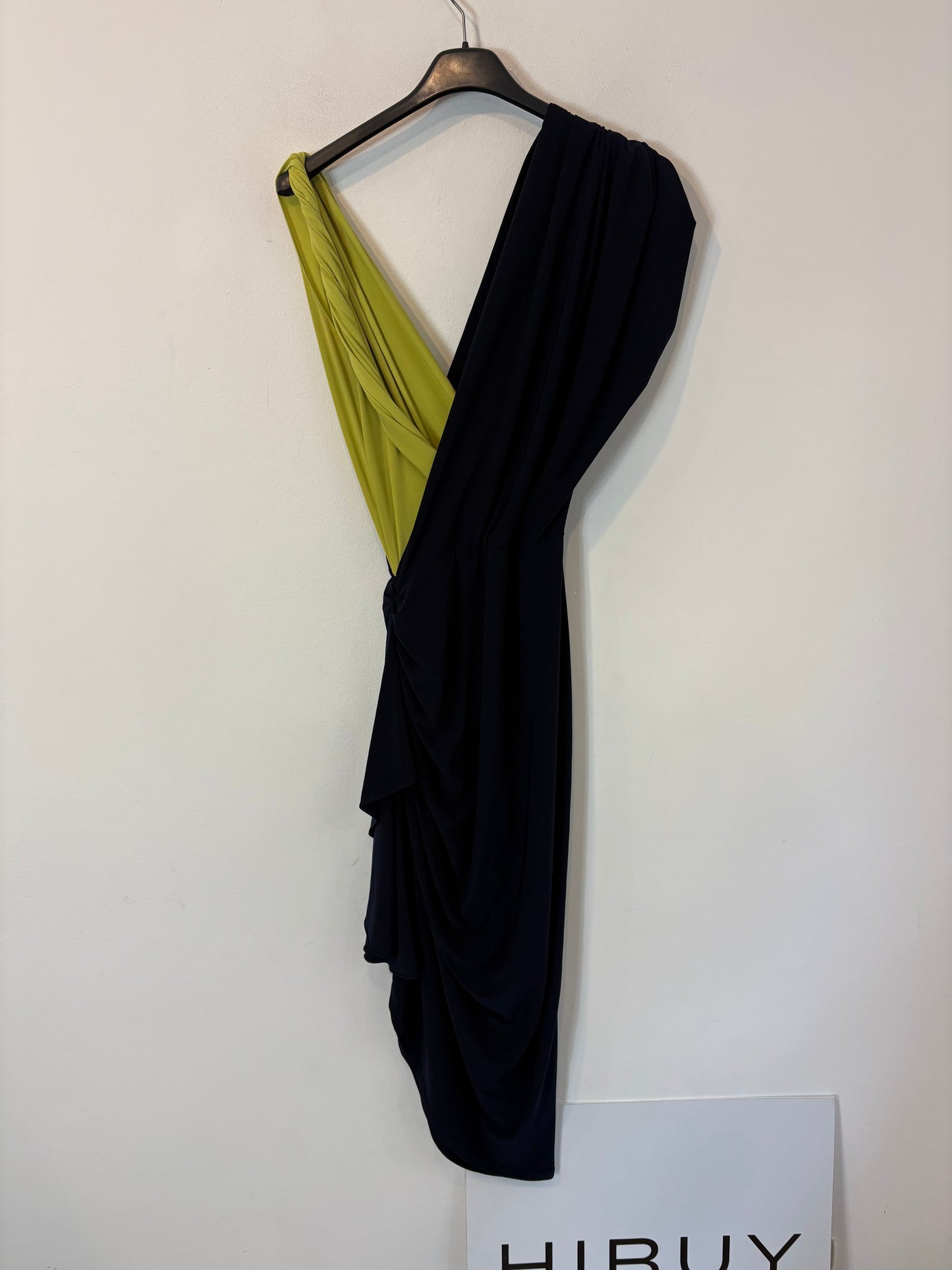 BY HANDEL. Vestido bicolor elástico