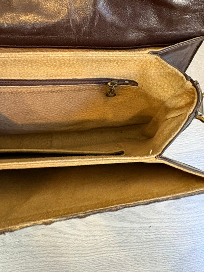 OTRAS. Bolso piel vintage cocodrilo