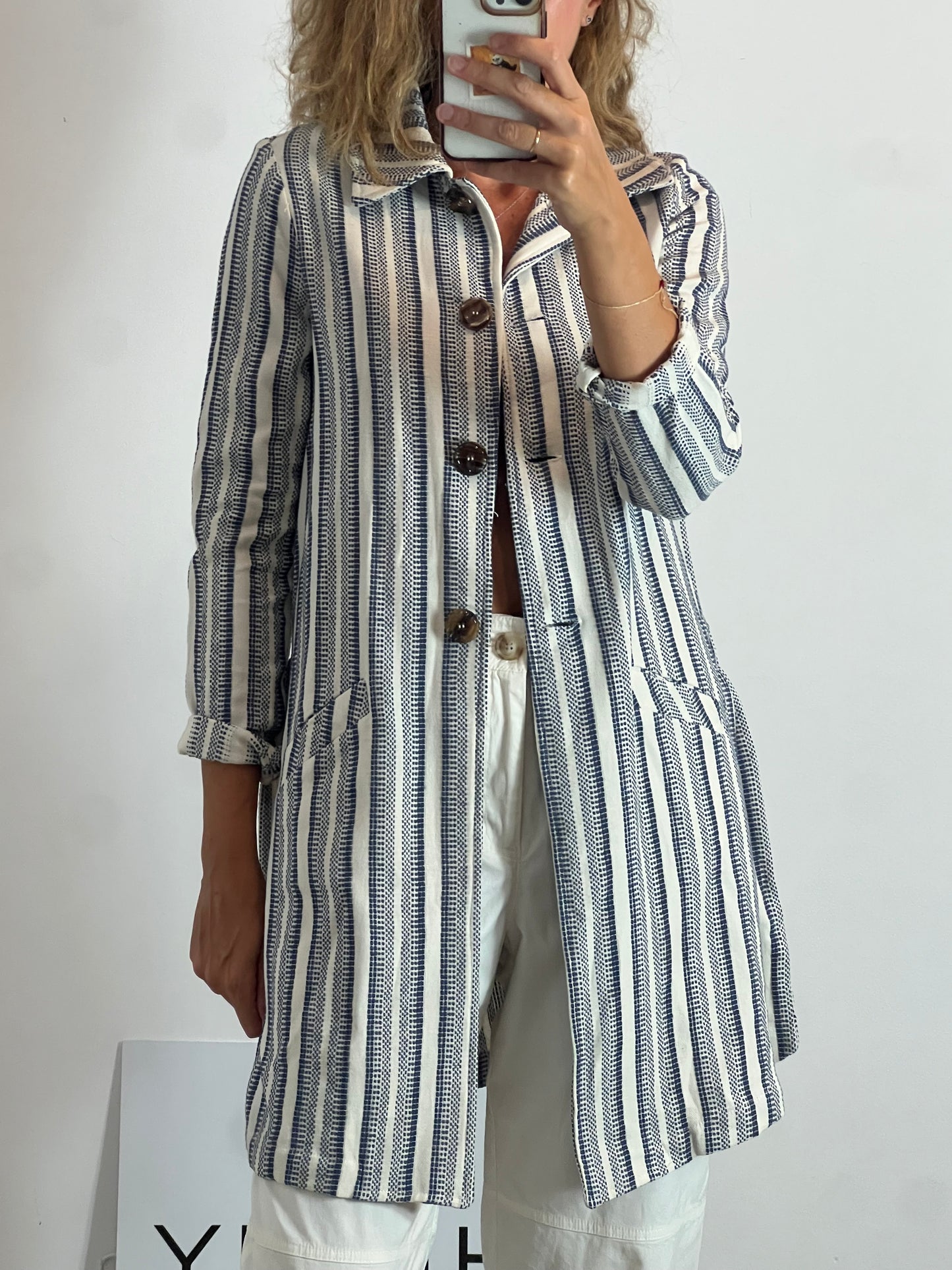 TRIANA BY C. Long embroidered jacket. T.S.