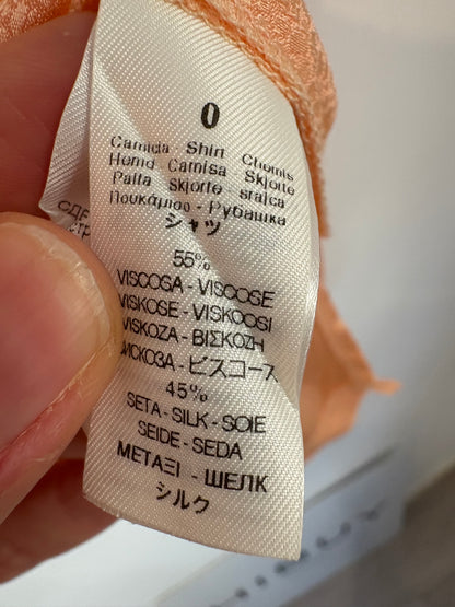 FORTE FORTE. Blusa mandarina con seda