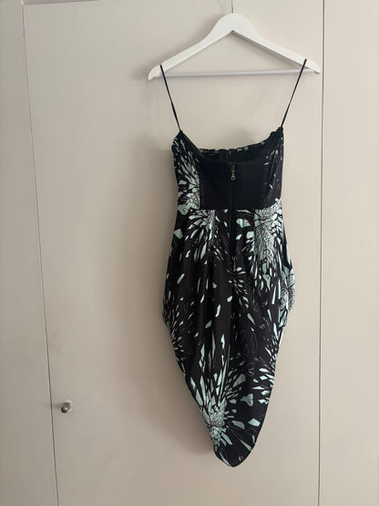 ALEXANDER McQUEEN. Vestido seda palabra de honor