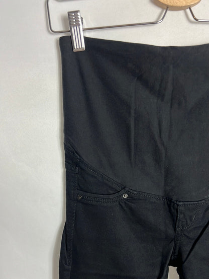 H&M. pantalónes premama negros T.34