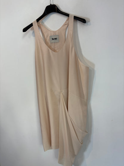 ACNE STUDIO. Vestido corto satinado