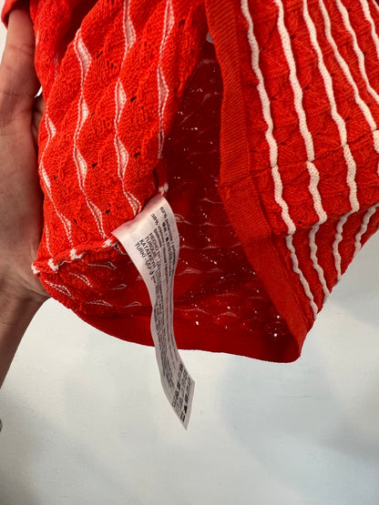 ZARA. Top naranja asimétrico
