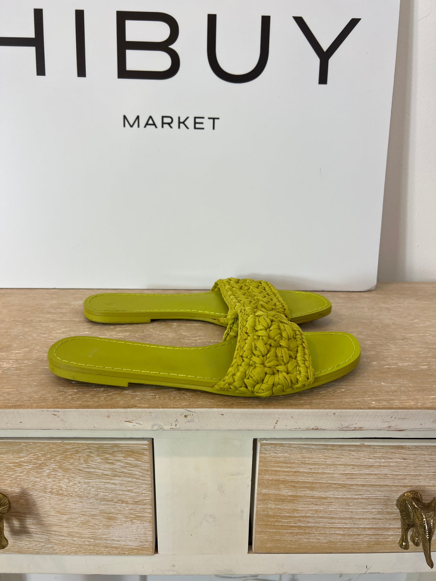 PARFOIS. Sandalia plana croché. T 37