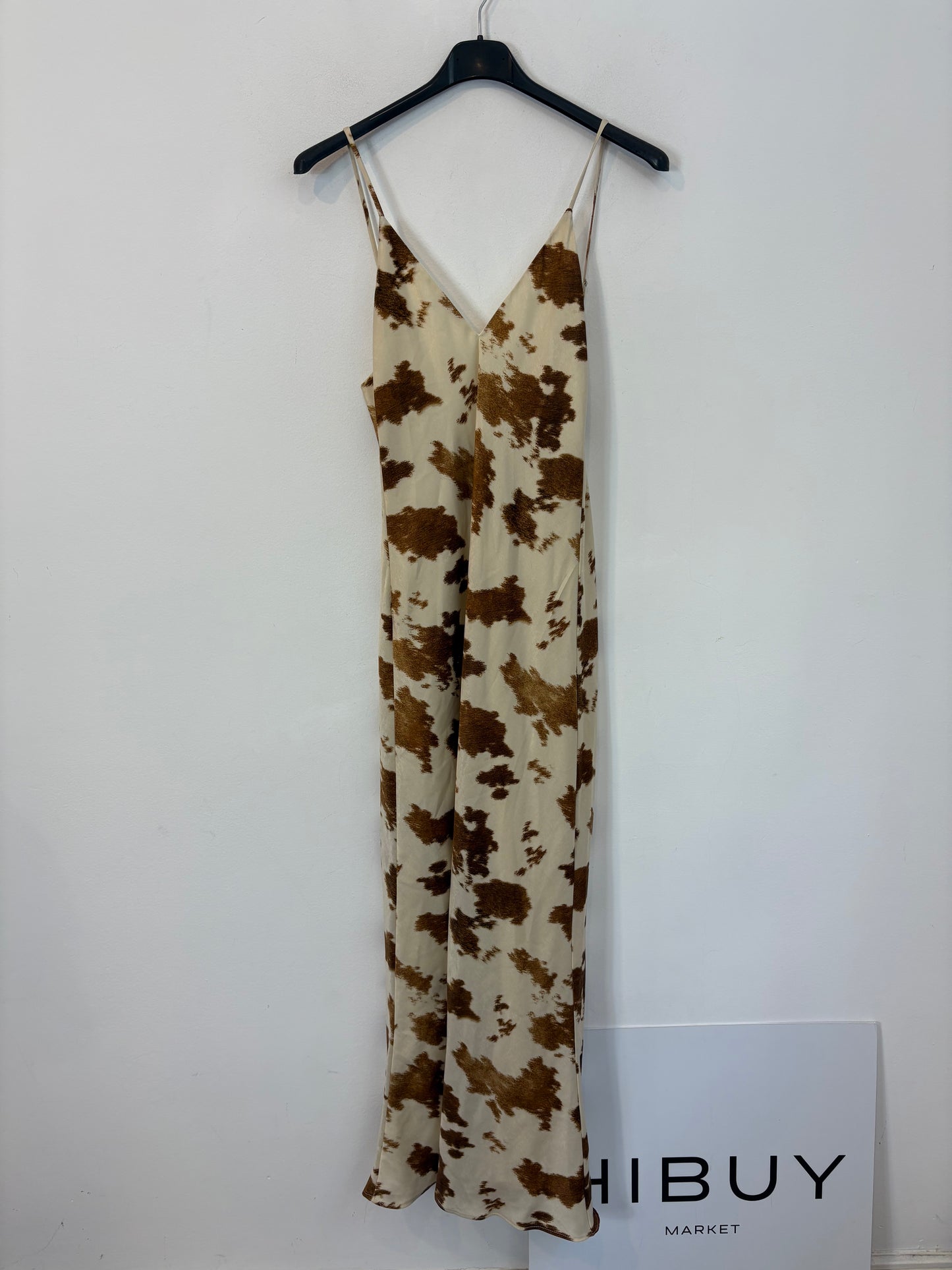 ZARA. Vestido largo fluido estamapdo