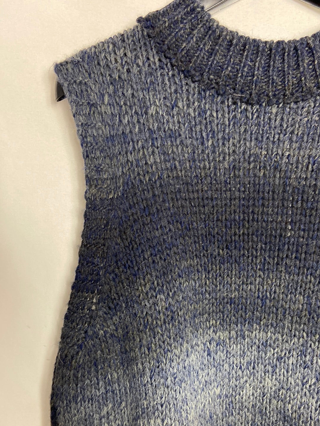 PINPON  LILI. Chaleco punto gris TU(m)