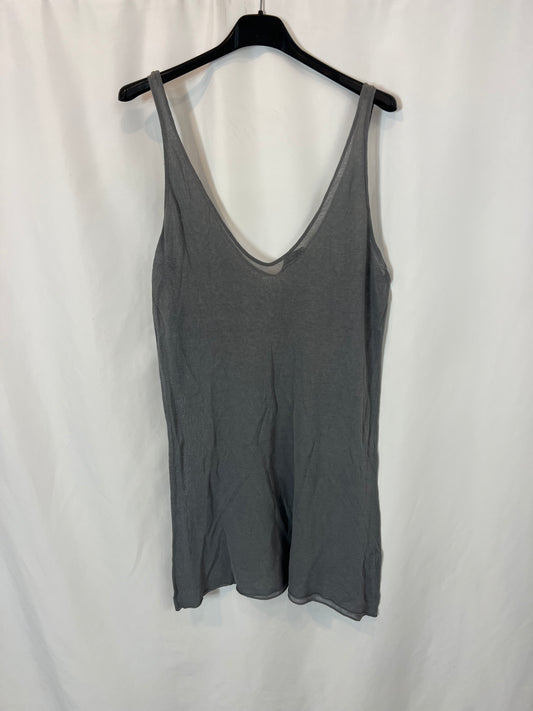 ZARA. Long semi-sheer cotton top. TS