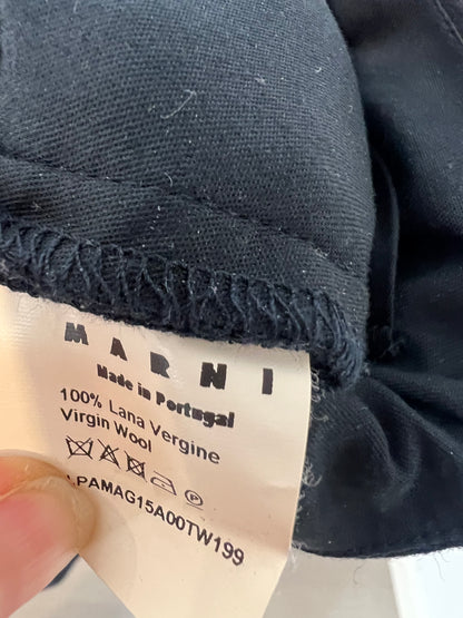 MARNI. Pantalón azul lana T.36