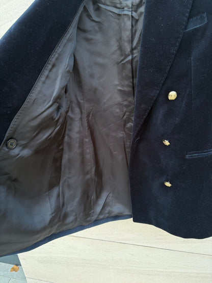 ZARA. Blazer terciopelo botones dorados