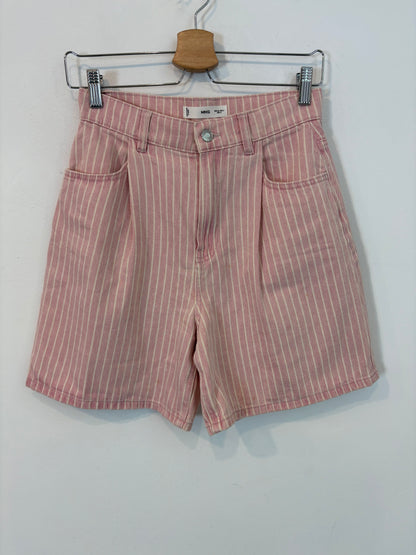MANGO. Bermudas rayas algodón. T 34