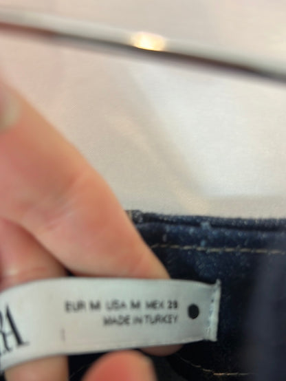 ZARA. Denim whalebone strapless top. TM