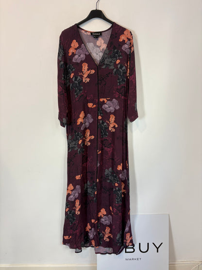 RDALAMAL. Vestido largo estampado aberturas. T 6 (36)