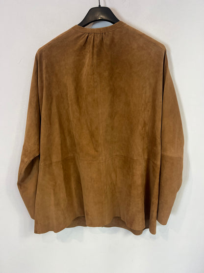 MAJE. Top fluido camel piel. T S/M