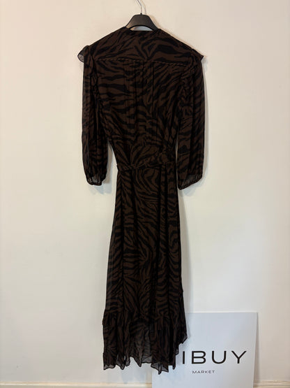 BA&SH. Vestido largo fluido cruzado