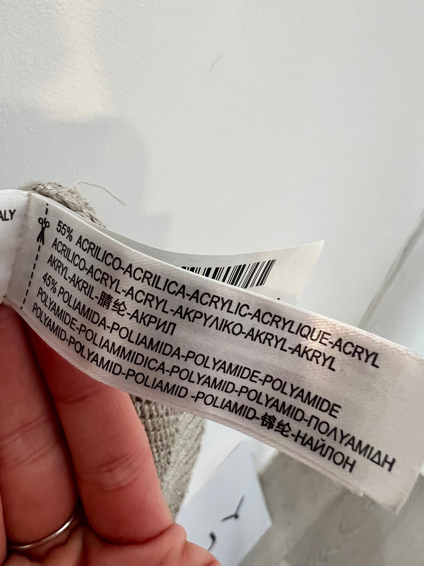 MASSIMO DUTTI. Chaqueta punto beige. T S