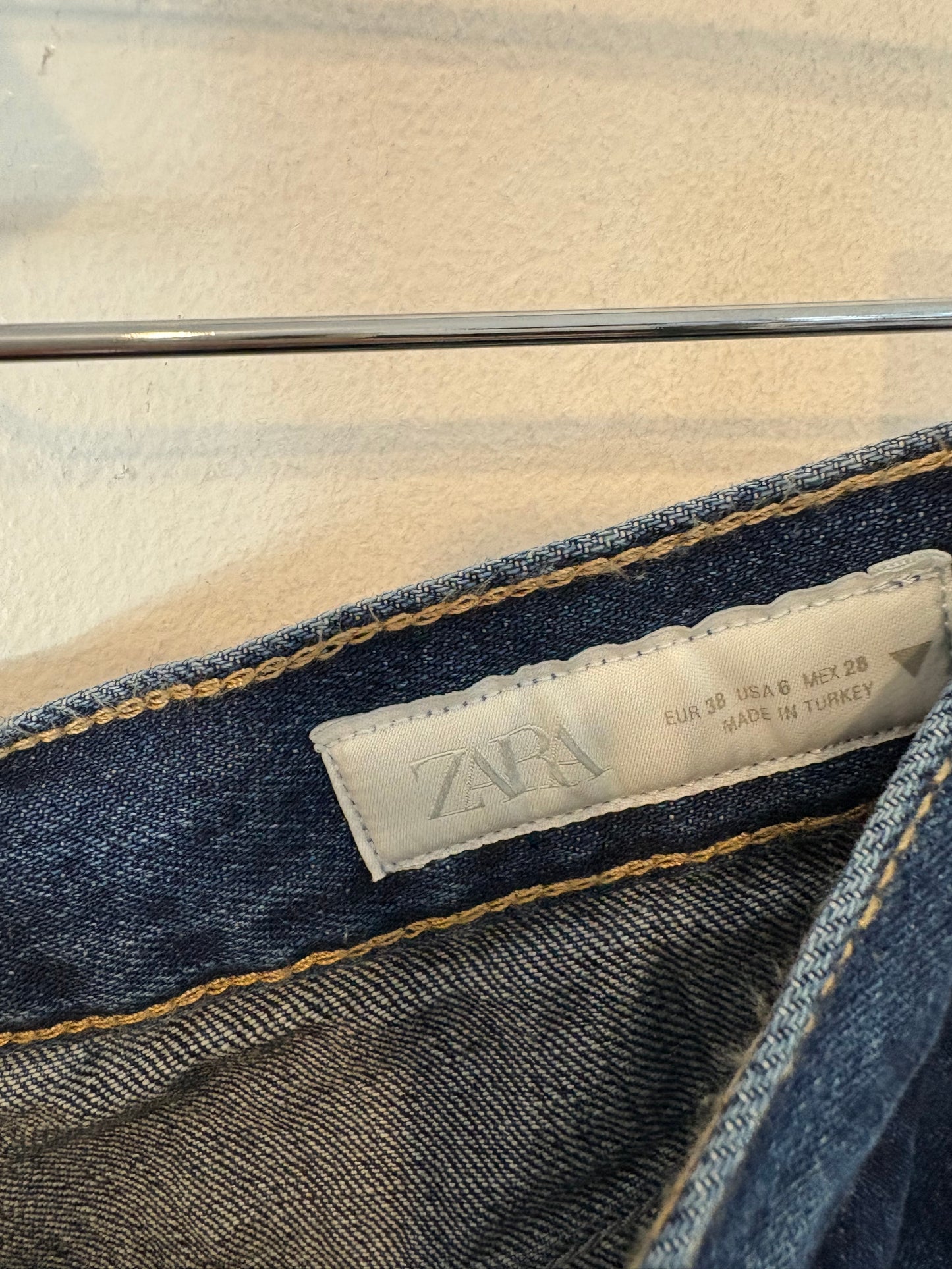 ZARA. Black stretch knit top. TL