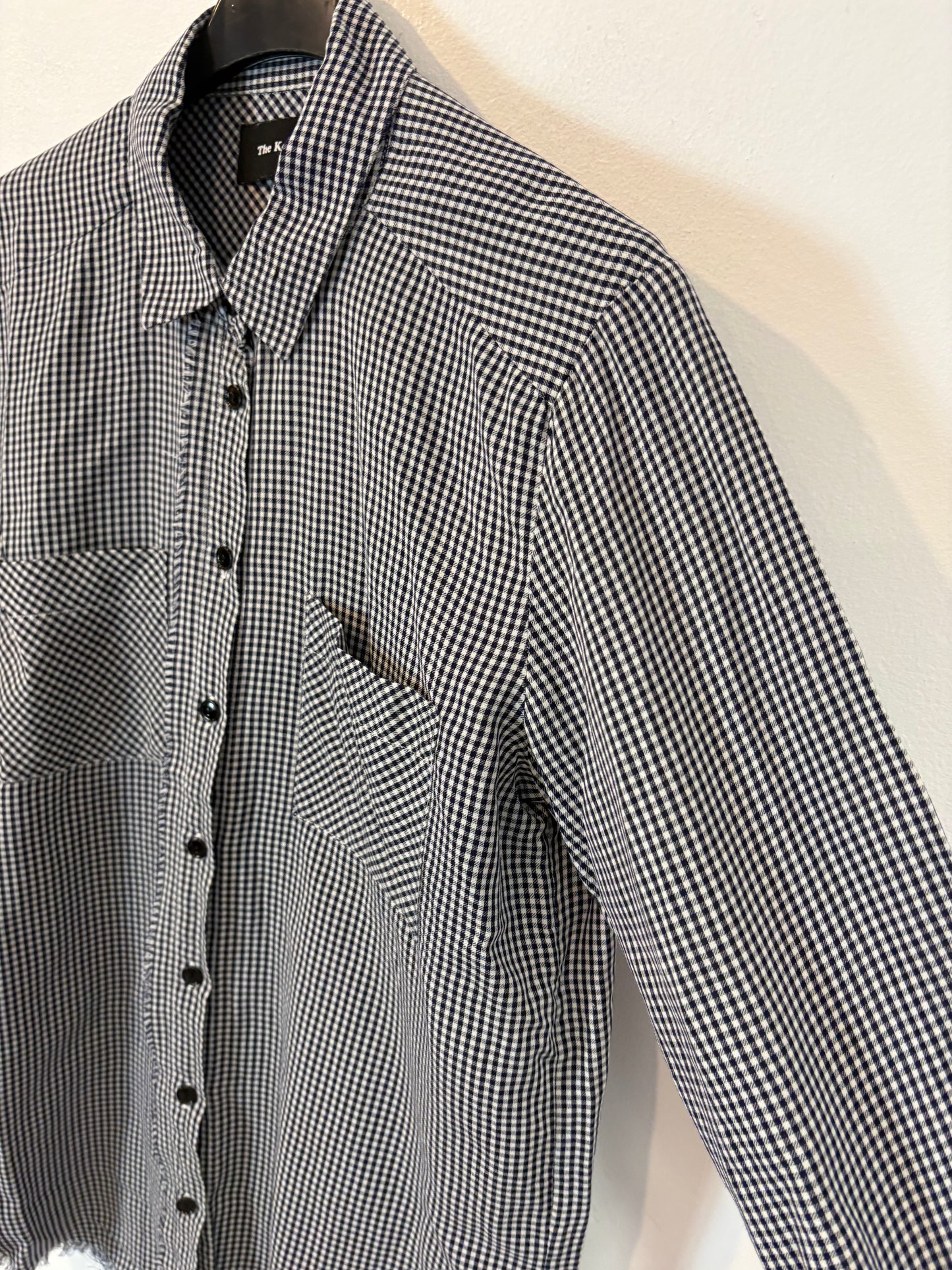 THE KOOPLES. Camisa cuadros detalles flecos. T XS