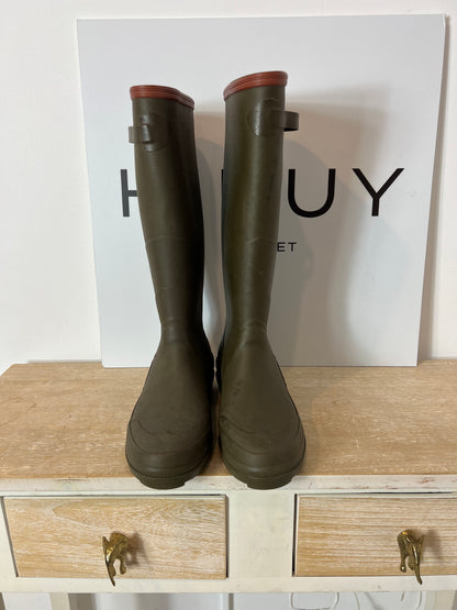 AIGLE. Green rain boots. Size 38