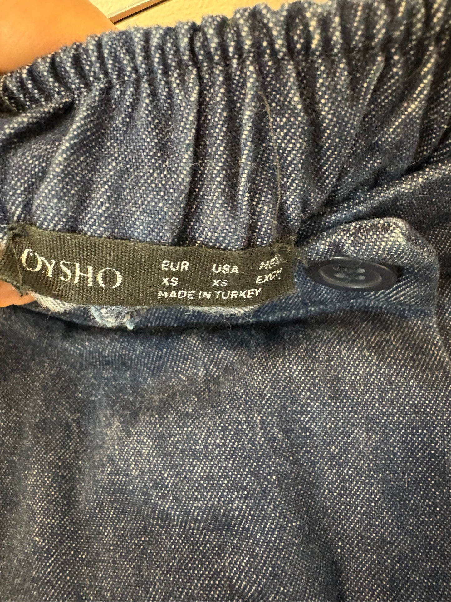 OYSHO. Pantalón denim ligero
