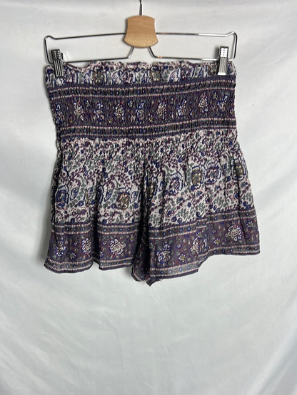 SEA NEW YORK . Pantalón corto efecto falda estampando . TS