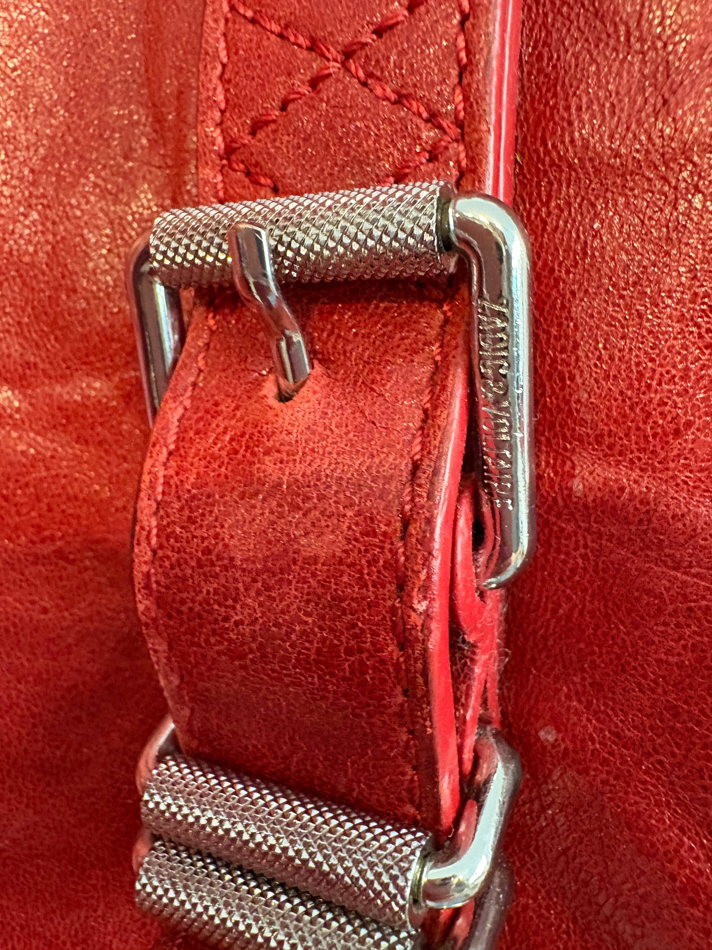 ZADIG & VOLTAIRE. Bolso shopper rojo piel