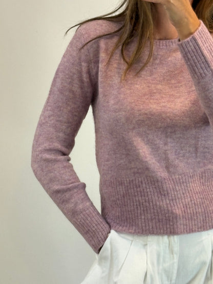 ZARA. Jersey malva jaspeado. T M