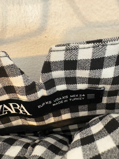 ZARA. Pantalón ligero vichy