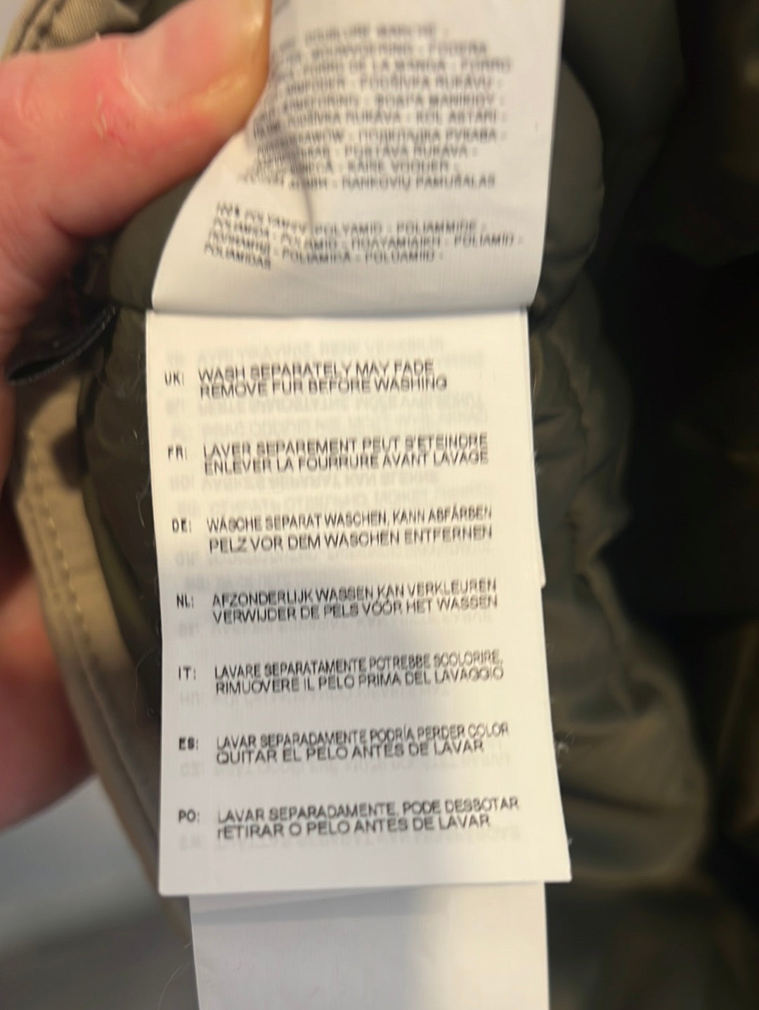 NAPAPIJRI. Abrigo beige bolsillo delantero. T L