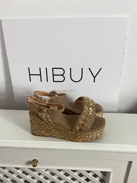 ALMA BLUE. Cuñas esparto tachuelas T.36