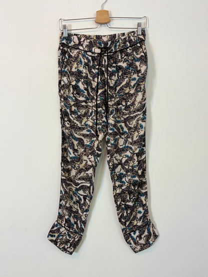 ZADIG&VOLTAIRE. Pantalón fluido estampado tropical. T 36