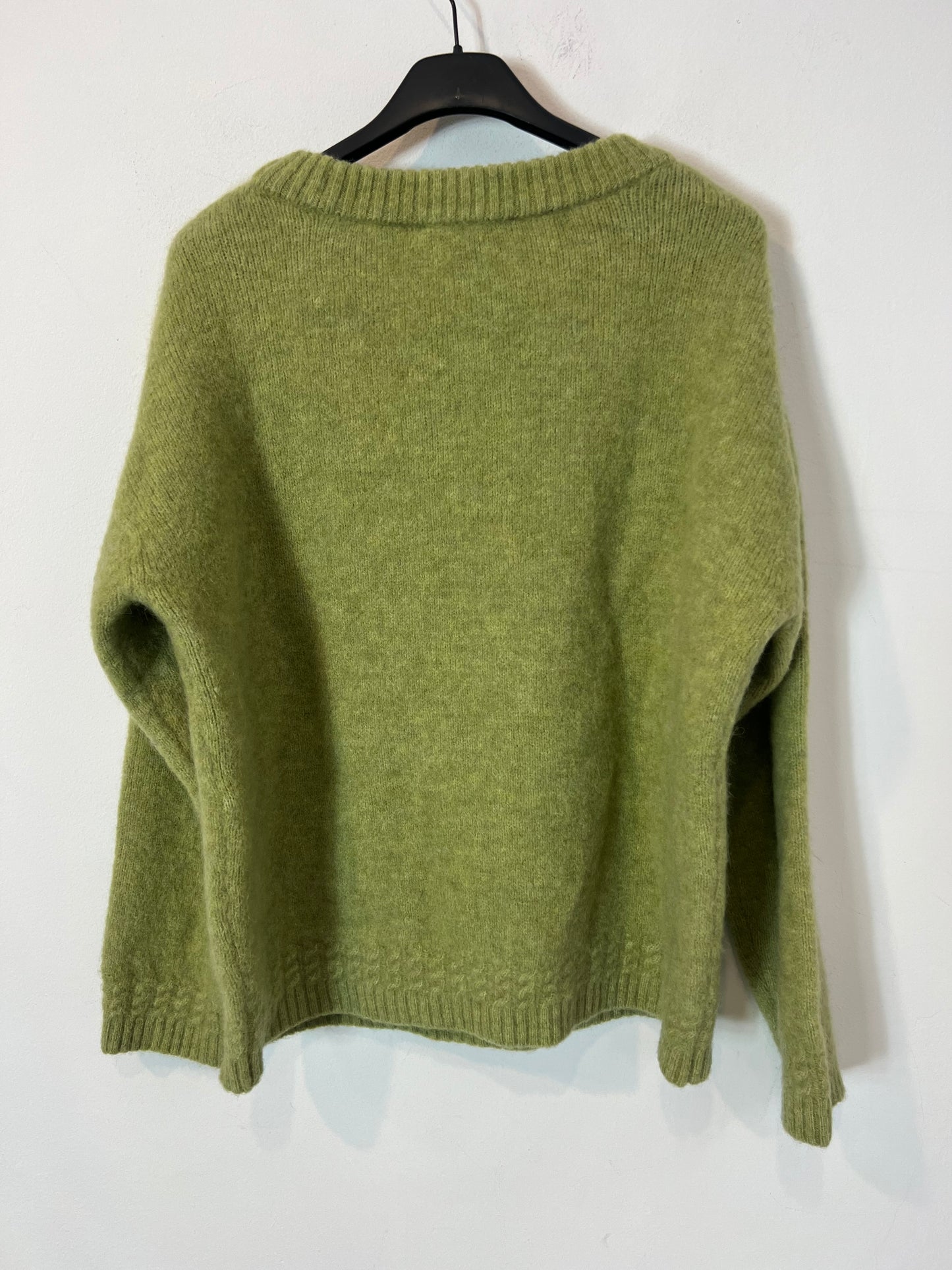 SEZANE. jersey verde pistacho T.xs