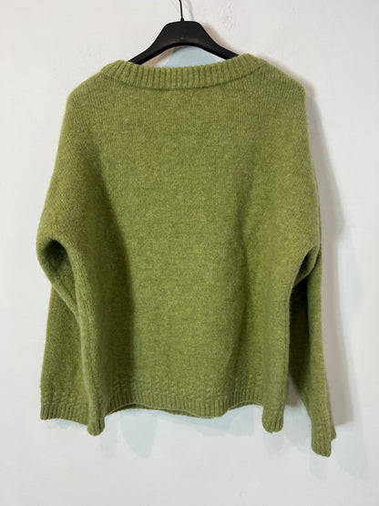 SEZANE. jersey verde pistacho T.xs