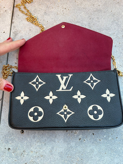 LOUIS VUITTON. Cartera de mano Félicie
