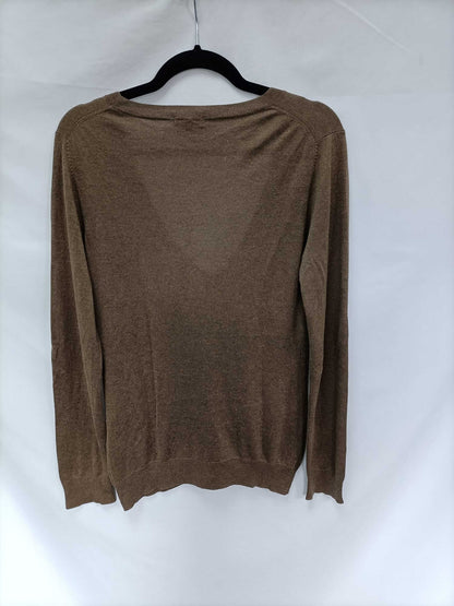 MASSIMO DUTTI. Jersey camel T.l