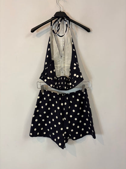 MAJE. Conjunto top y pantalón corto lunares