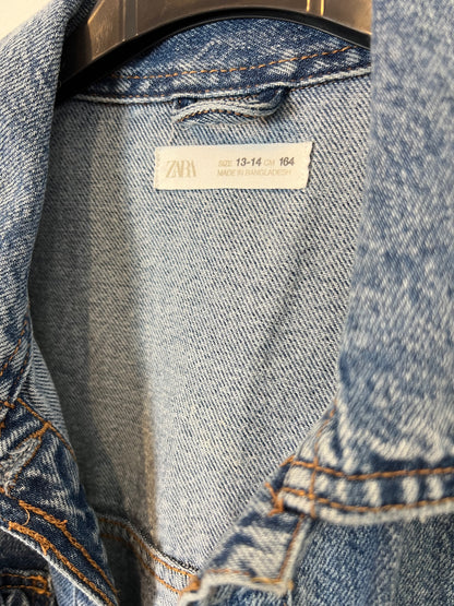 ZARA. Chaqueta denim bolsillos. T 13- 14 años (XS/S)