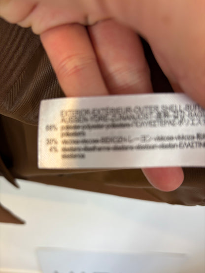 ZARA. Chaleco marrón abotonado