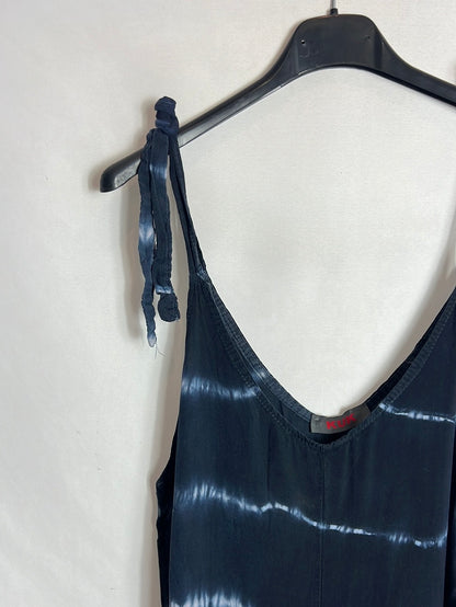 KUK. Mono azul pata ancha tie dye. TU(s)