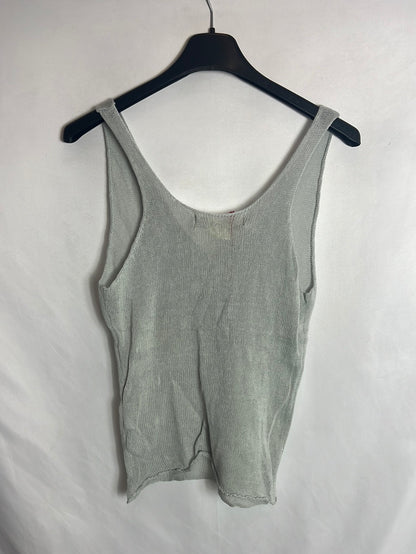 ZARA. Top punto azul claro. T XS