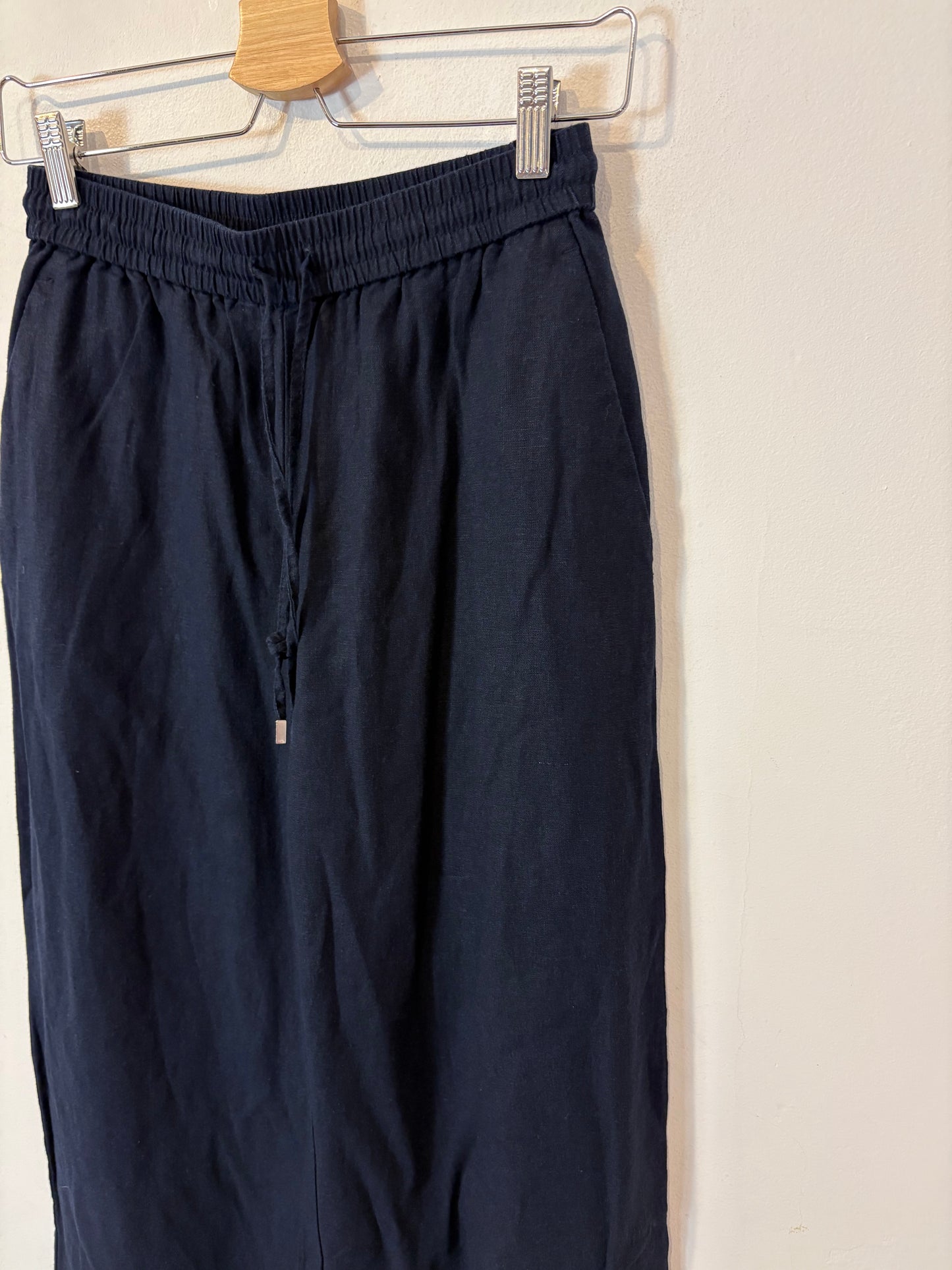 ZARA. Pantalón azul  fluido mezcla